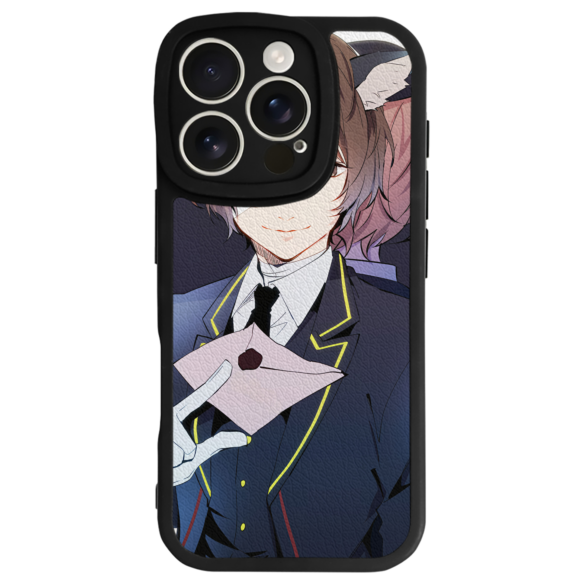（画像用） 文豪ストレイドッグス Bungo Stray Dogs 【iPhone 16シリーズ対応】シリコンスマホケース（レザー調） 材質：シリコン